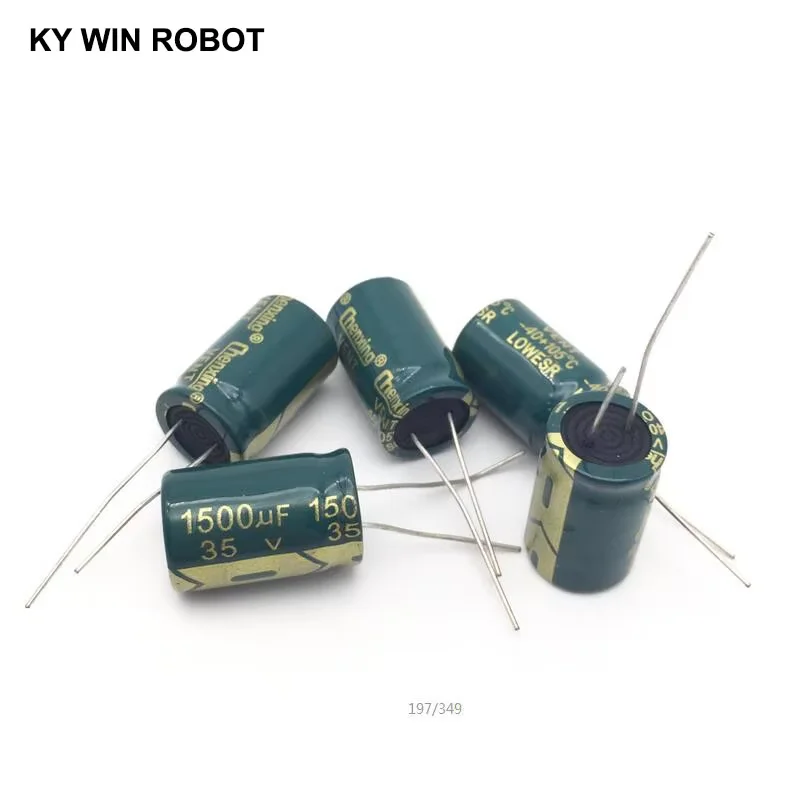 5 peças capacitor eletrolítico de alumínio 1500 uF 35 V 13*21 mm frekuensi tinggi kapasitor eletrolítico radial
