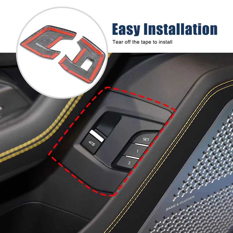 

Для Lamborghini URUS 2018-2021 автомобильная электрическая задняя дверь, декоративная рамка из углеродного волокна, передняя дверь автомобиля, нижняя крышка переключателя задней двери