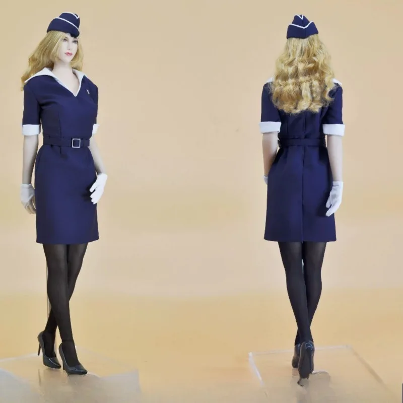 CUKE TOYS 1/6 Maßstab Verschiedene Stile Flugbegleiter-Uniform Cheongsam für 12'' Weibliche Actionfiguren Körperpuppen – Detail 4