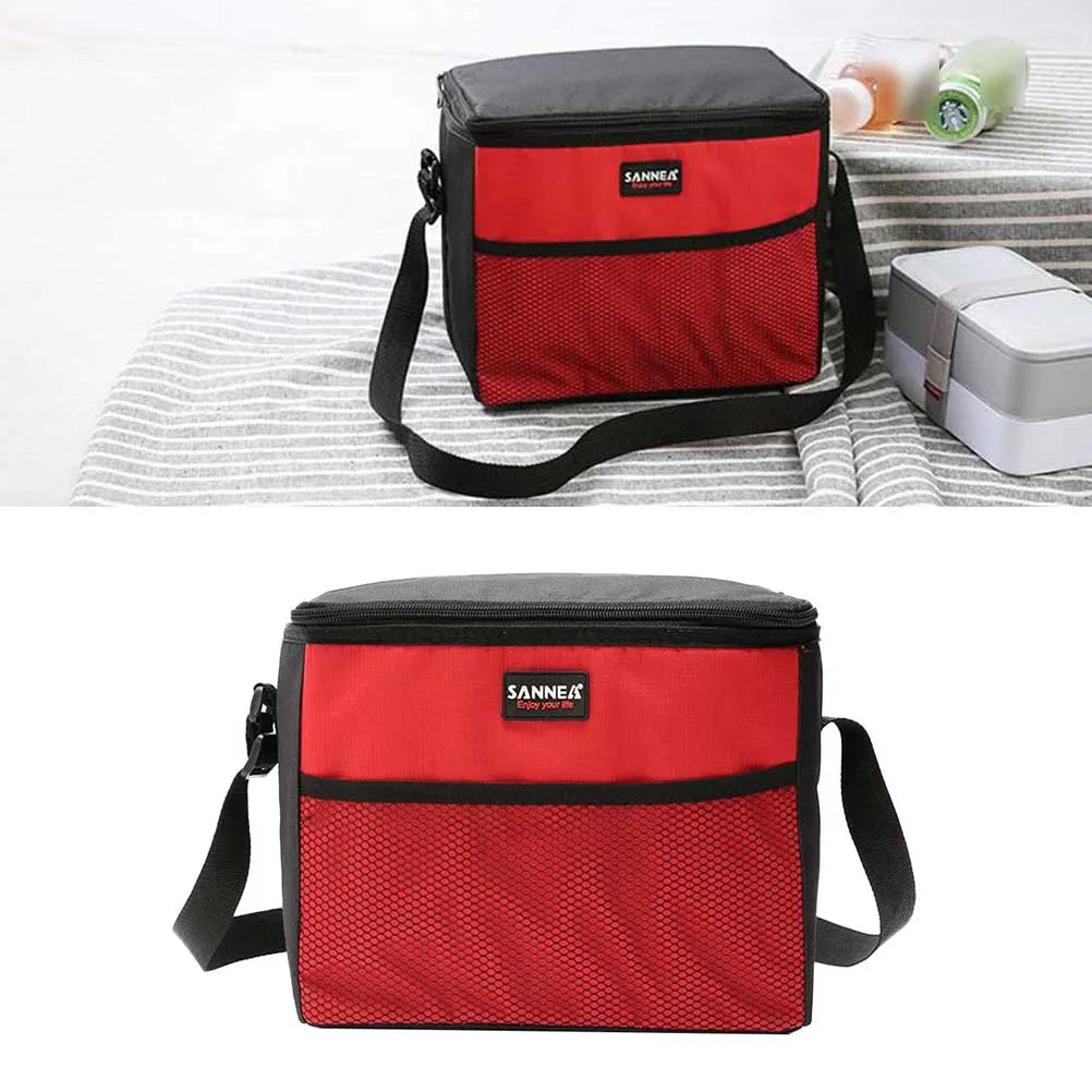 

Oxford Cloth Insulated Lunch Bag Large Opening Waterproof Portable Thermal Cooler Ice Bag for Picnic Travel Outdoor Student