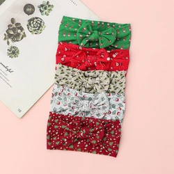 Christmas Baby Headband Printed For Baby Girls Headbabd Hair Band Soft Nylon Infant Kids Hair Accessories