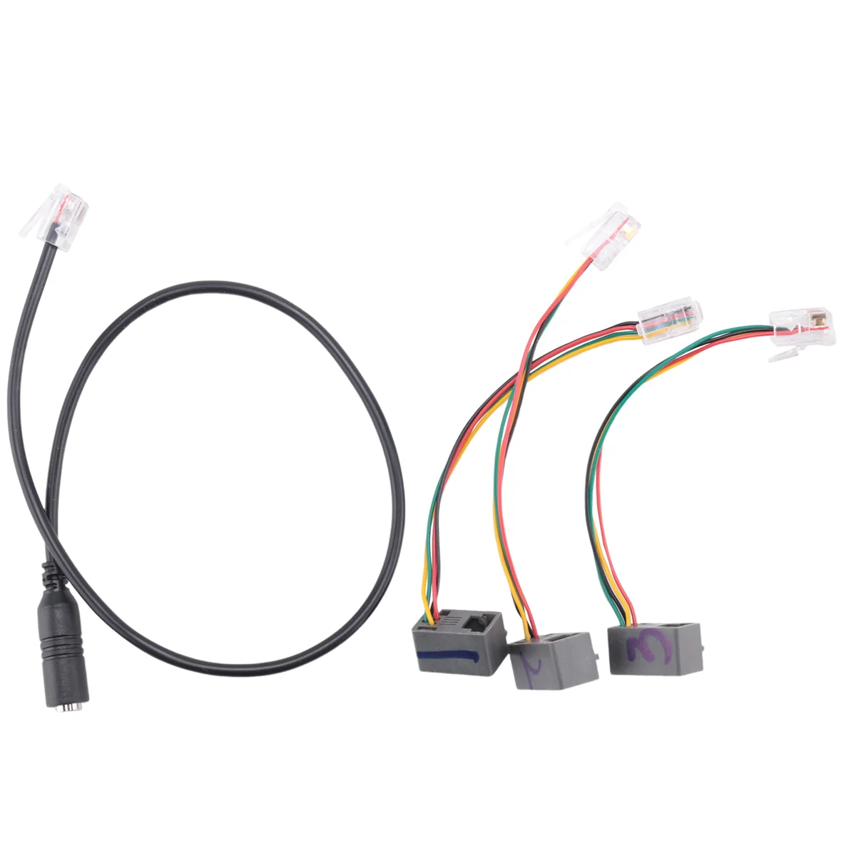 

Кабель 4P4C RJ9, гарнитура для смартфона 3,5 мм к кабелю-переходнику RJ9, кабель-переходник для IP-телефонов, телефонов и Plantronics