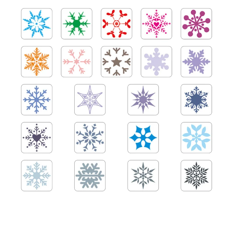 

22pcs 10*10cm Christmas Snowflake DIY Layering Stencil Wall Painting Scrapbook Coloring Embossing Album Decorative Card Template