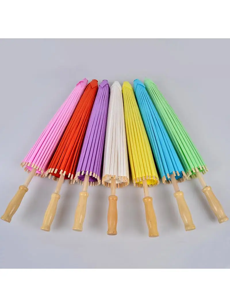 Chinesischer Papier-Sonnenschirm Traditioneller Tanz-Farbschirm Outdoor-Hochzeitsparty-Dekoration Erntedankfest-Dekorationen für Zuhause