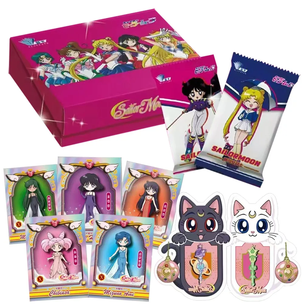 

Sailor Moon Cartoon Collection Card Fantasy Anime Pretty Girl Tsukino Usagi Creative Flower Wedding Theme Card Fans Cherish Gift