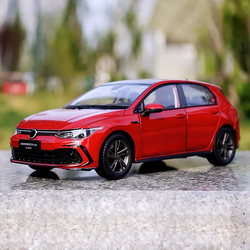 1/18 Golf R-Line 8 Generation Vehicle Diecast Alloy Car Model High Simitation Ornaments Boy Gift Toys Collection