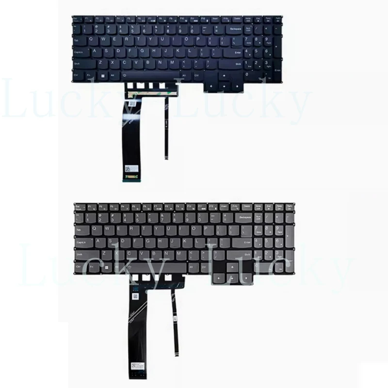 

Клавиатура с подсветкой для Lenovo Legion Y9000P R9000P IRX9 ARX9 2024, черная/серая