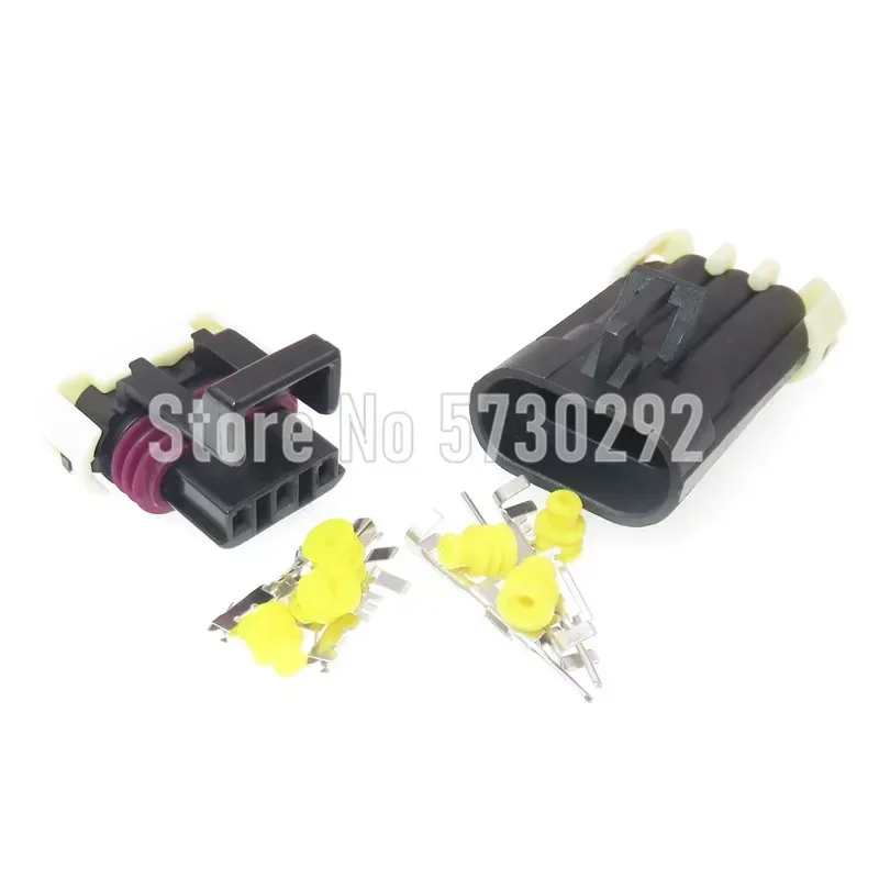 3P 1212961 12129615 12110293 Metri-Pack 150 Automobile Wiring Harness Socket Front Lamp Light Plug For CHEVROLET