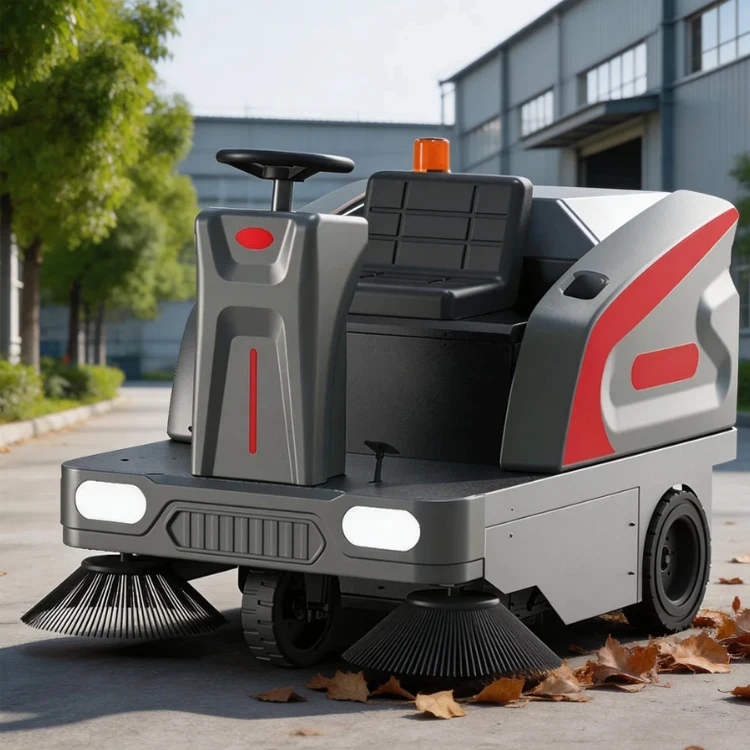 

Driving Sweeper Ride-On Road Floor Industrial Electric Street Sweeper High Efficiency Floor Sweepers