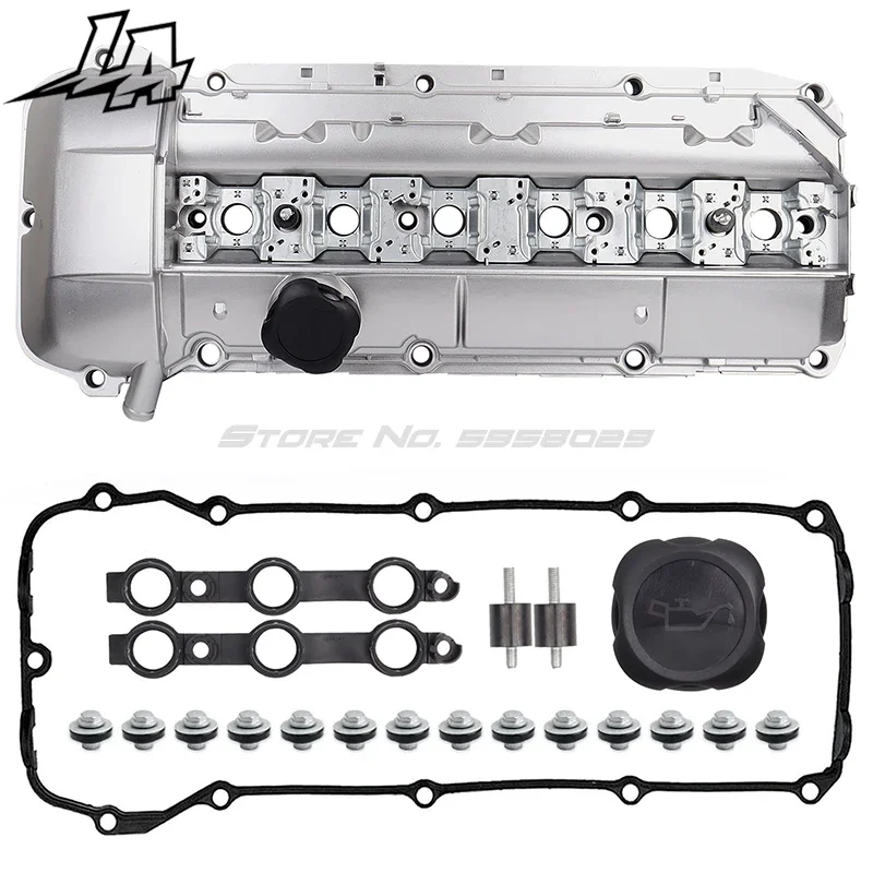 Tutup Katup 11121432928 untuk BMW Seri 3/5/X5/Z3 323i 325i 328i 330i 525i 528i 530i Cocok untuk Mesin M52 2.5L/2.8L & M54 2.5L/3.0L