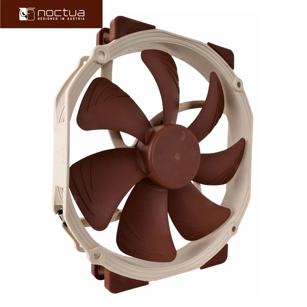 مراوح Noctua NF-A15 PWM، 150 × 140 × 25 مم، 1200 دورة في الدقيقة، 19.2 ديسيبلًا، إطار دائري 140 مم مع مراوح أداء بعرض 150 مم، مراوح حافظة الكمبيوتر.