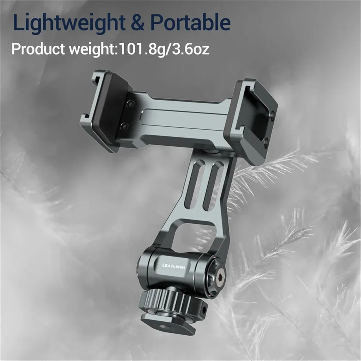 

HOT Camera Hot Shoe Phone Holder Monitor Tripod Adapter with Dual Cold Shoe for IPhone Samsung DSLR Camera Mic Fill Light A