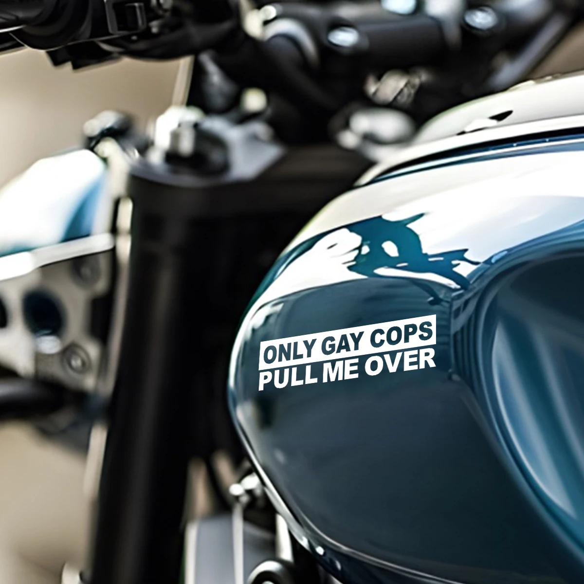 Only Cops Pull Me Over Funny Car Decal Durable PVC Sticker for Auto Motorcycle Cup Laptop Window Bumper Decoration