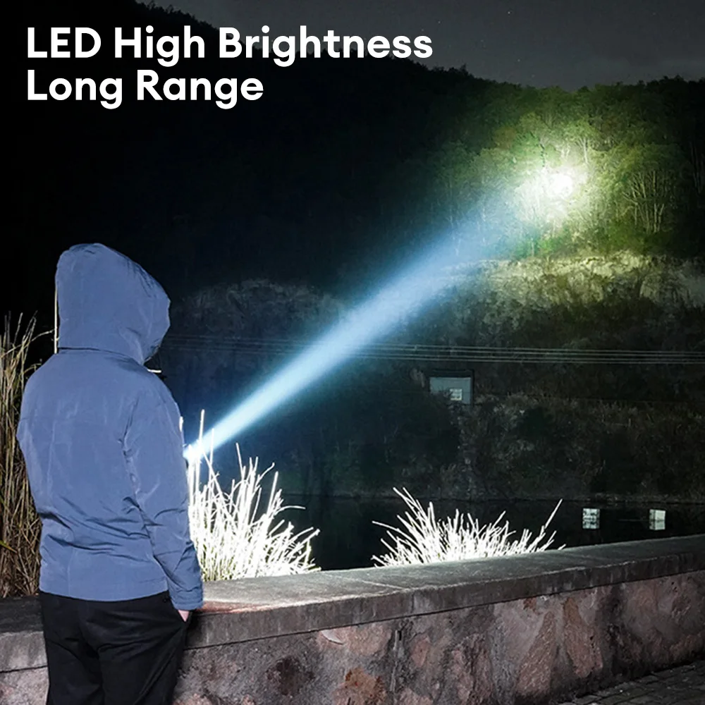 Mini EDC Solar LED Flashlight Multifunctional Keychain Torch USB Charging COB Camping Lantern Floodlight with Strong Magnetic