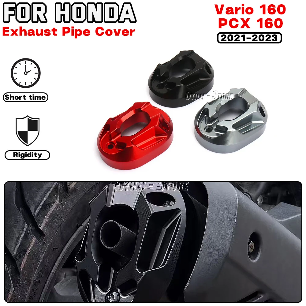 

For Honda Vario 160 2023 PCX 160 2021-2023 Motorcycle accessories Exhaust Pipe Cover Tail Protector Anti-scald Guard Cap