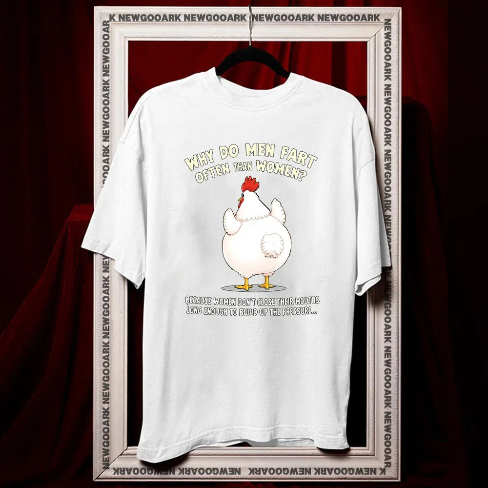 Why Do Men Fart More Often Than Women Because Women Don’t t-shirt summer cotton woman man graphic t shirts Adult O-neck