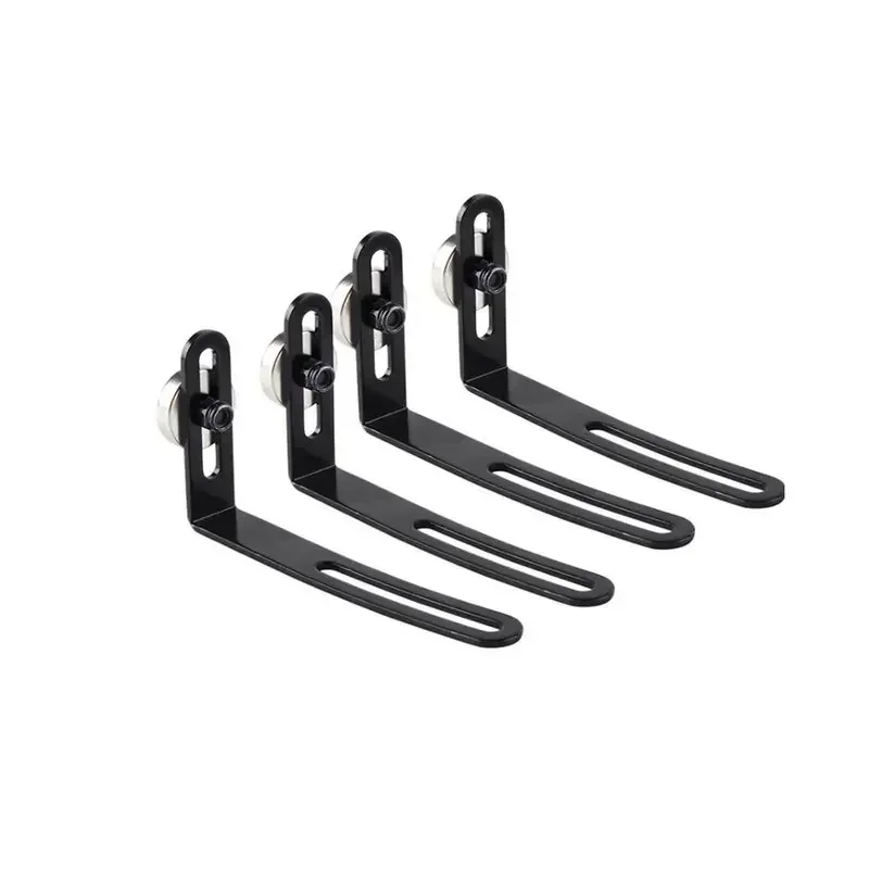 4개 RC 자동차 쉘 바디 마운트 금속 L-브래킷 자석 포함 1/10 RC 크롤러 자동차 Axial SCX10 90046 90047 D90 고정 브래킷 부품