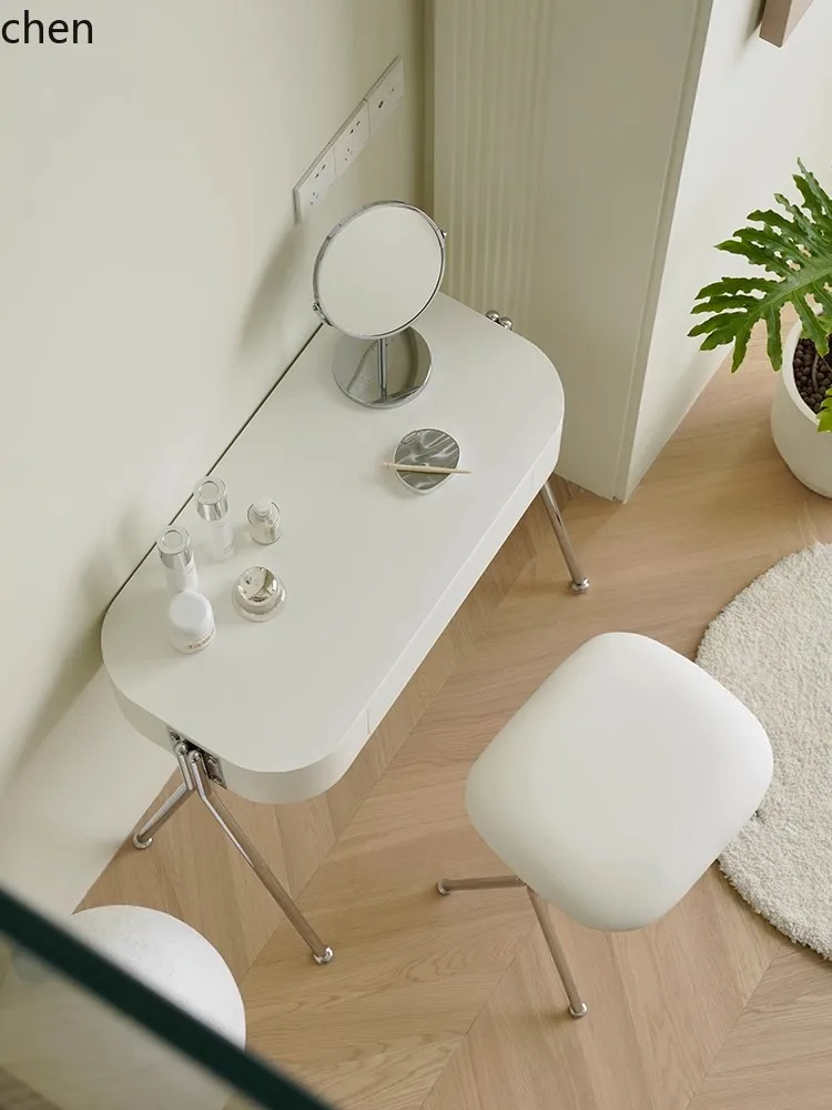 ZML Dressing Table for Girls' Bedroom Small Makeup Desk Bedside Drawer Storage Desk