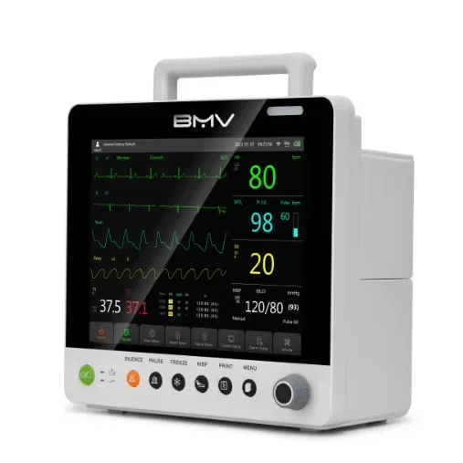 High-Resolution BMO210 Veterinary Monitor Portable Multi-Parameter for Animal Hospitals Battery-Powered Pet ECG & SpO2 Analyzer