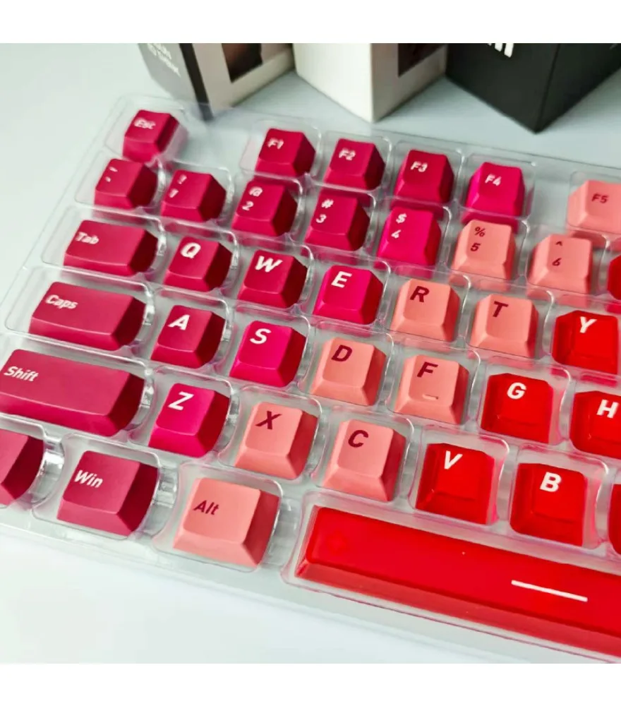 Sublimation PC four-sided transparent original highly personalized customized 136-key full set of mechanical keyboard