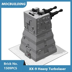 MOC Building Blocks XX-9 Heavy Turbolaser Model DIY Creative Assembled Bricks Military Weapon Children Boy Toys Gifts 1509PCS