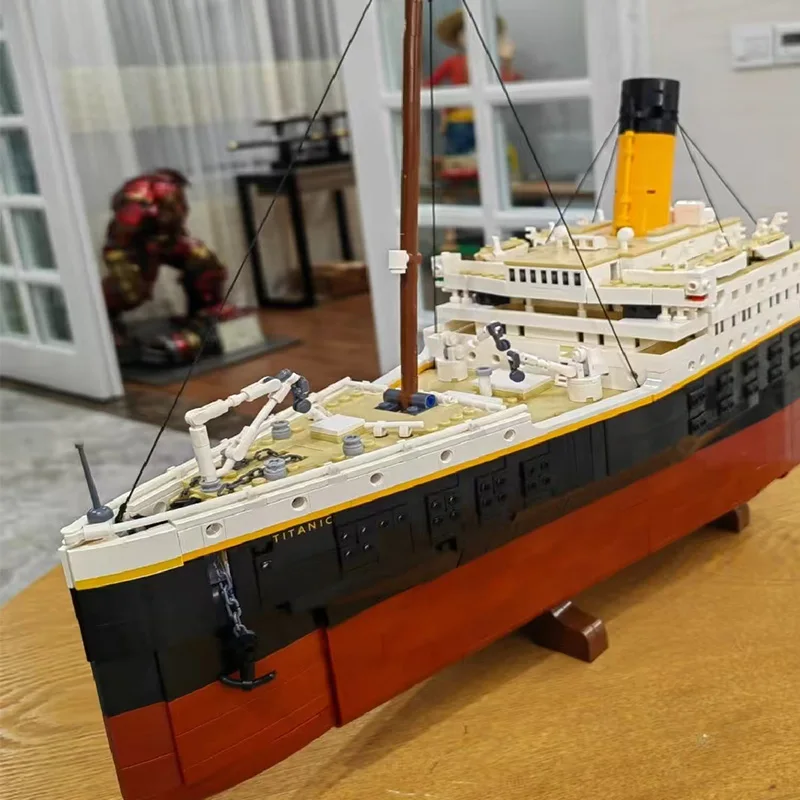 Nuevo 9090 Uds Titanic gran crucero barco de vapor ladrillos bloques de construcción juguetes para niños regalos
