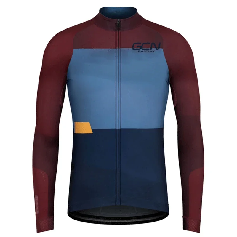 RAUDAX GCN Autumn Men's Cycling Long Sleeve Motorcycle Off Road Downhill Sportswear Ciclismo Hombre Verano Spring Long Sleeve