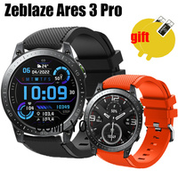 For Zeblaze Ares 3 pro Strap Silicone Soft Smart Watch Band Belt Bracelet Screen protector film for Men Women