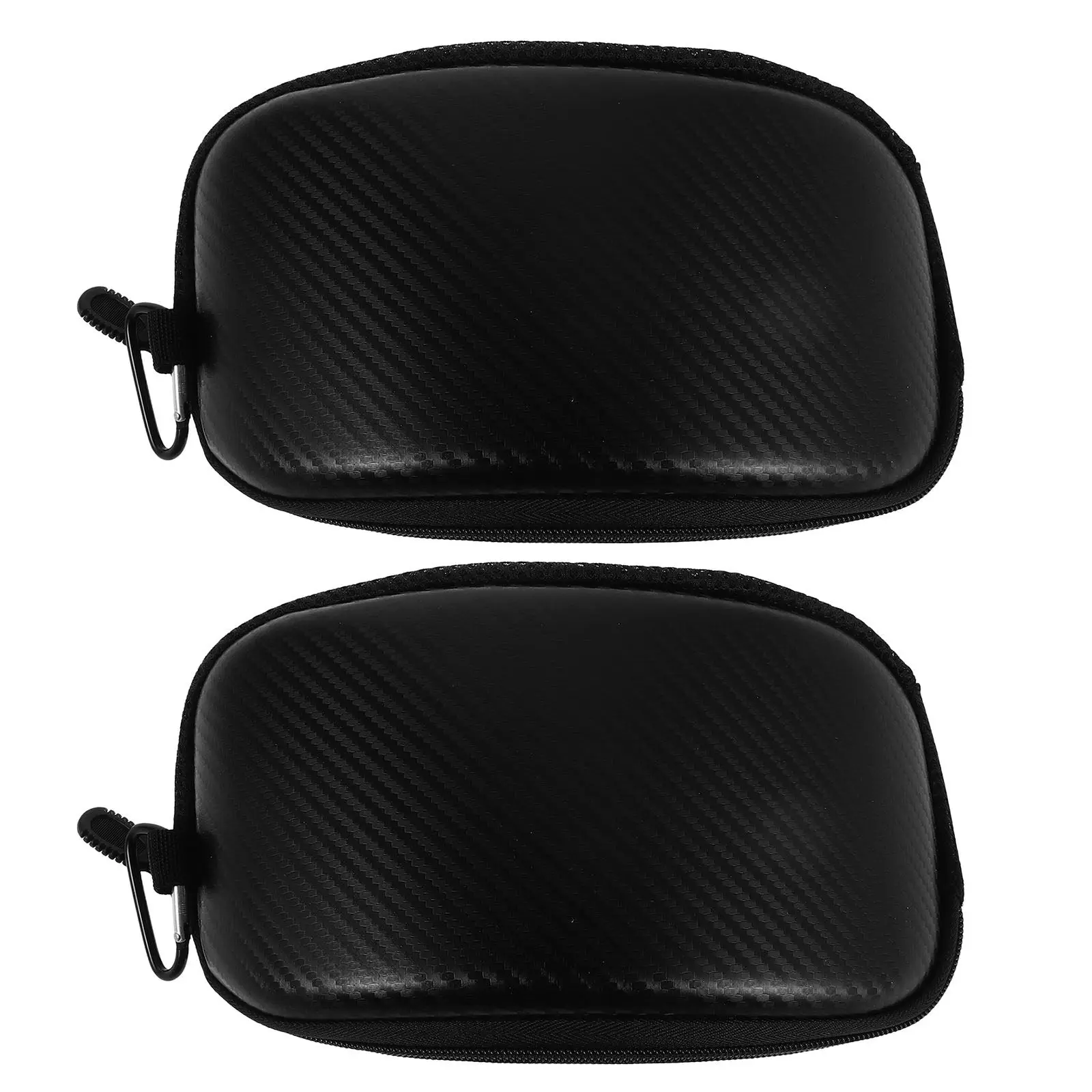 2Pcs Waterproof Ski Goggle Case Hard Shell Protective Snowboard Glasses Storage Box Outdoor Sports Travel Eyewear Case Black