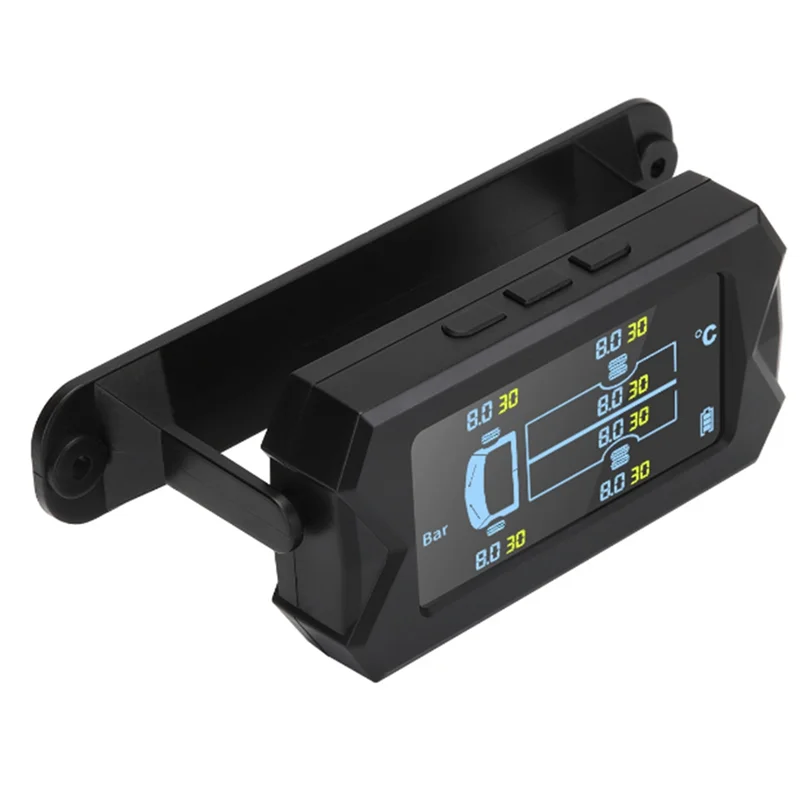 

Efficient Car RV Truck TPMS 6 Wheels Sensor Solar Tire Pressure Monitoring System 0-8Bar Car External TPMS Sensor