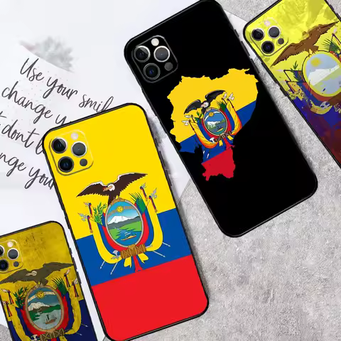Ecuador Flag Case For Samsung Galaxy S25 Ultra S20 S21 S22 S23 S24 Plus S9 S10 S24 FE S25 FE Cover Funda
