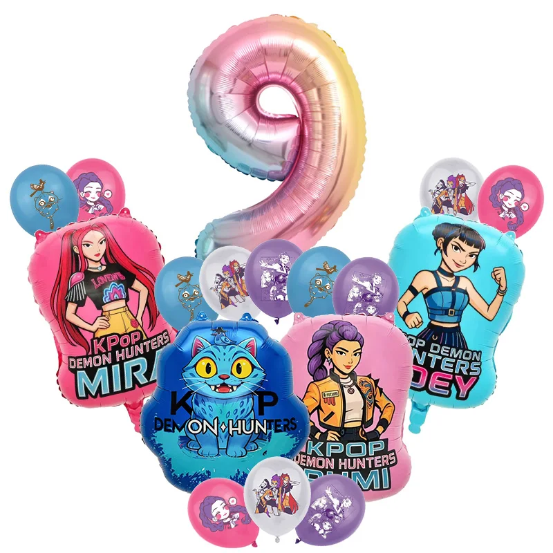 Cartoon-Musik-Mädchen-Thema, Geburtstagsparty-Dekoration für Kinder, Mädchen-Event-Zubehör, Hintergrundbanner, Einweggeschirr, Kindergeschenk – Detail 4