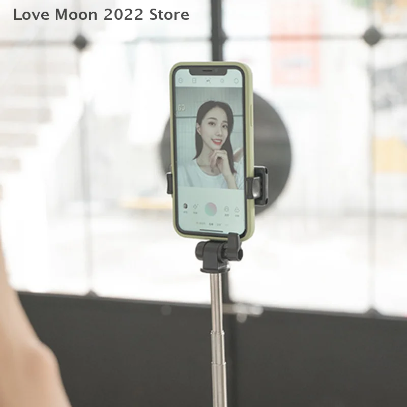 Palo de Selfie para teléfono móvil, trípode con Bluetooth remoto inalámbrico, soporte para teléfono con luz de relleno de belleza para teléfono