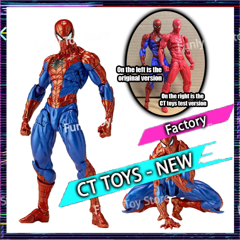 New Ct Toys Spiderman Figure Amazing Yamaguchi Spider-Man 2.0 Agent Anti Venom Mafex Shf Anime Action Figure Figurine Gifts Toys