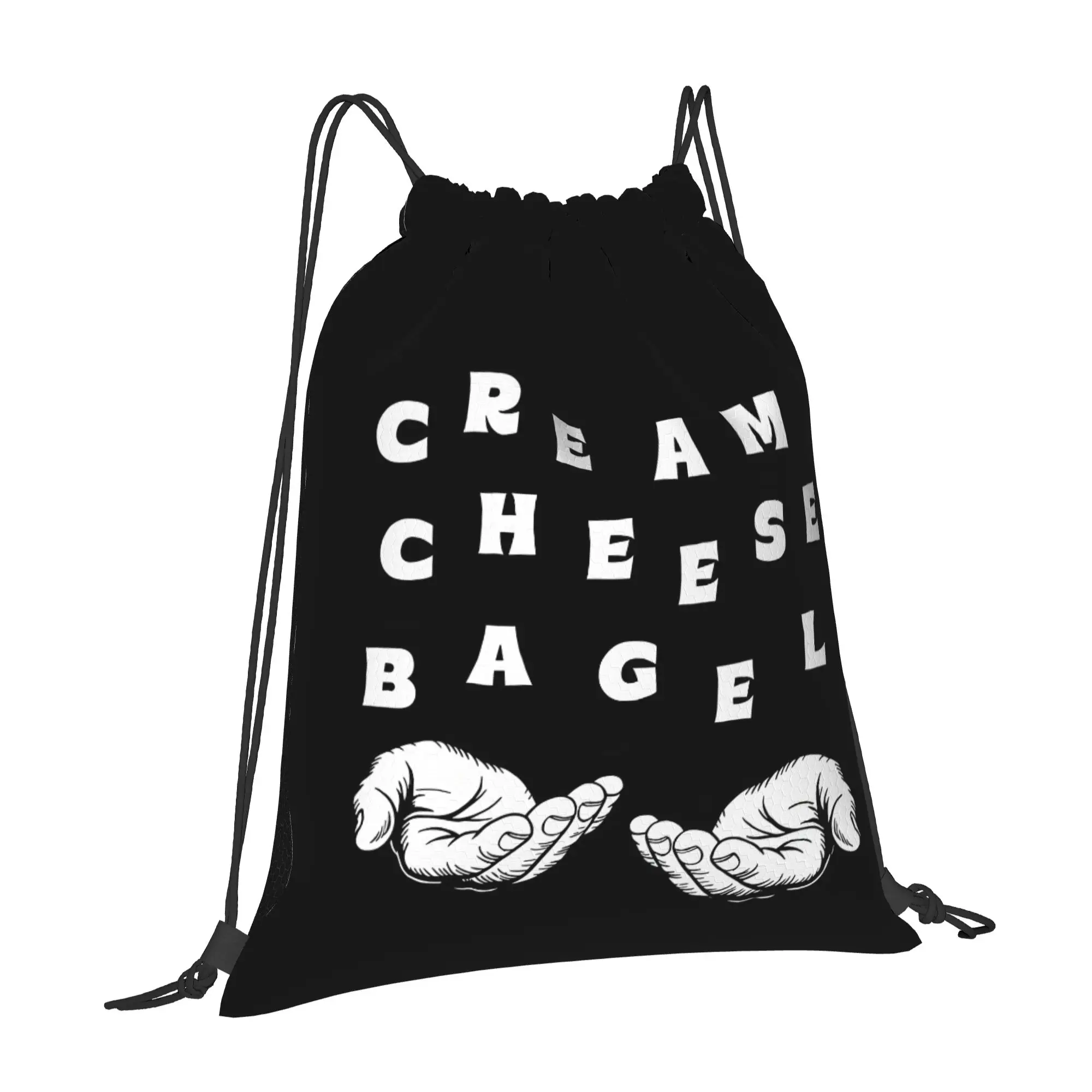 Cream Cheese Bagel 67 Meme Gen A Slang Six Seven 67 Drawstring Bags Travel Unisex Storage Organize Bundle Pocket Rope Bag