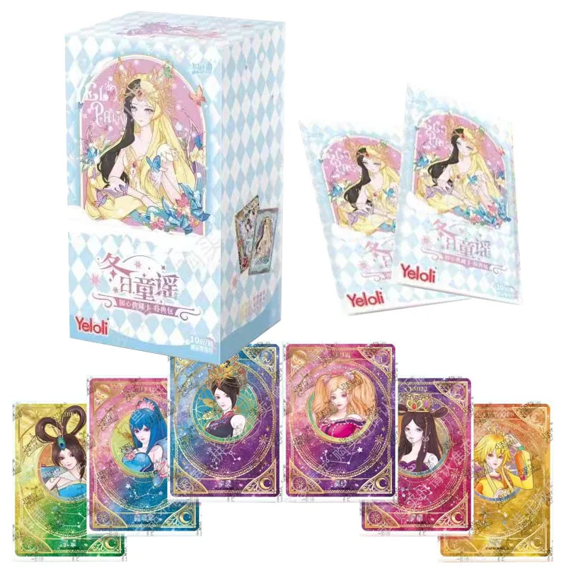 

Girl Anime Fairy dream leaf Lori Cards Booster Box Anime Character BP Winter Day Stars Collection Card Game Toy Girls Xmas Gifts