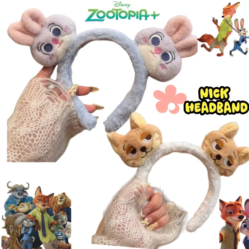 

Серия Zootopia Nick, новая милая повязка на голову с героями мультфильмов, аксессуар для волос для куклы, головной убор для девочек, простой и стильный, удобный и универсальный