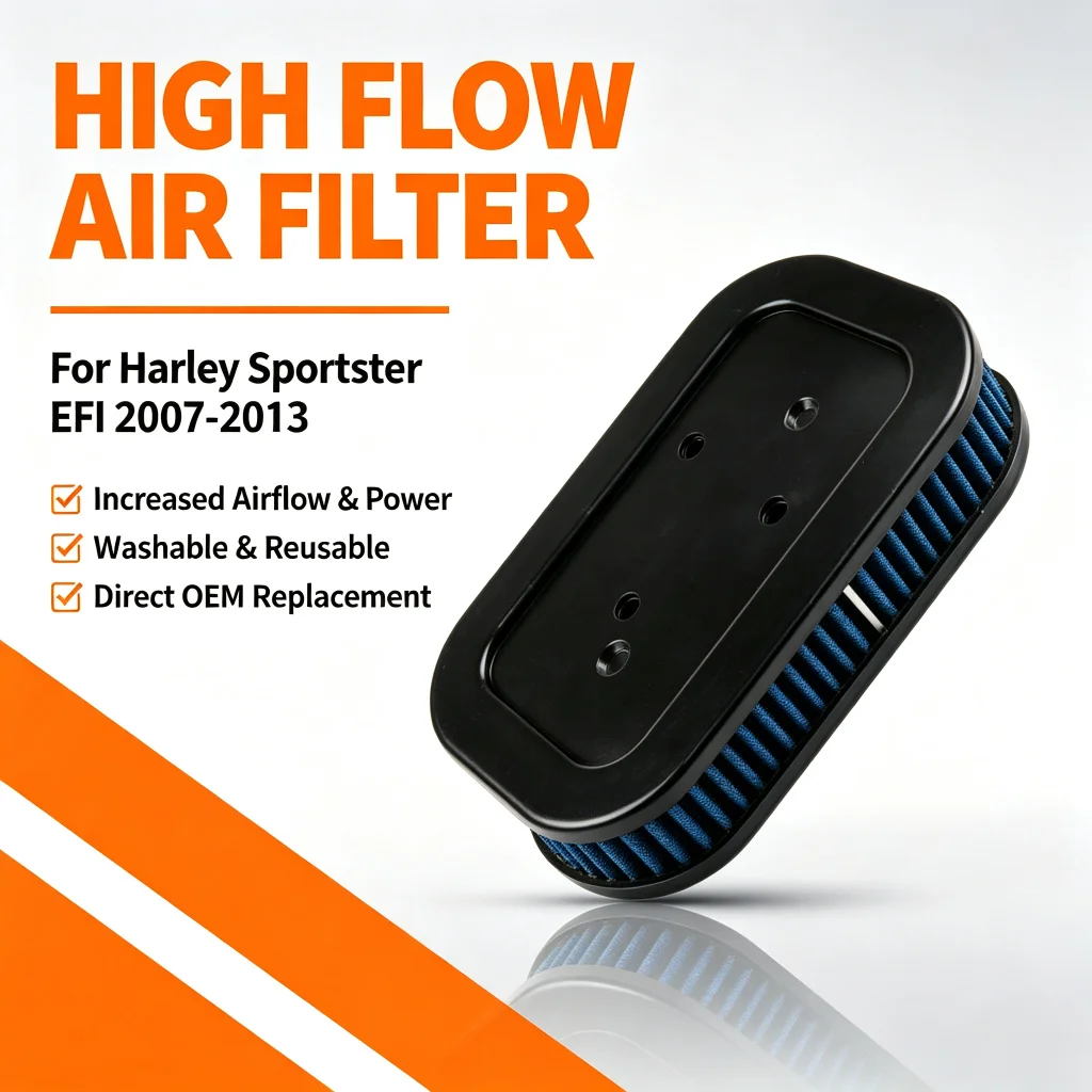 Motorcycle Accessories High-performance air intake filter for Harley Sportster EFI motorcycles 2007-2013 Replacement Parts
