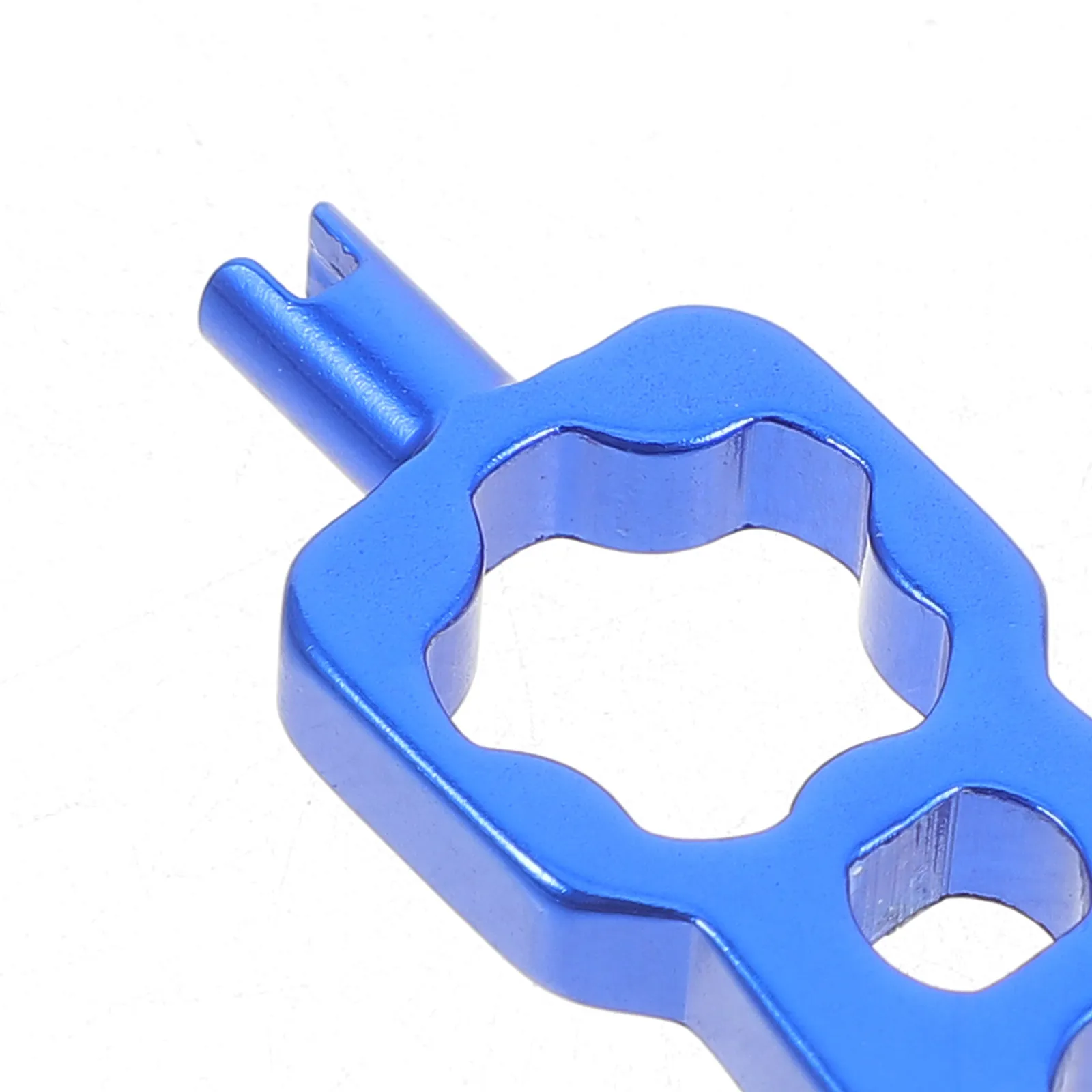 

1pc Aluminum Alloy Air Nozzle Wrench Removal Tool French American Valve Repair Four In One Bike Maintenance