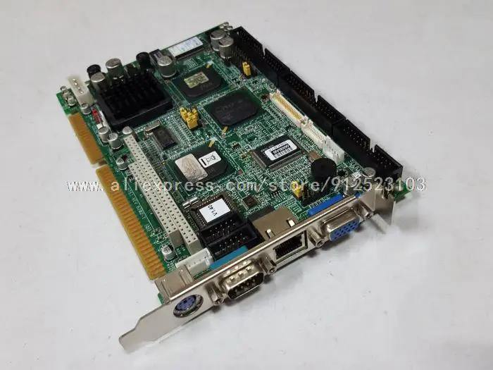 New Fanless Brand PCA-6751 B202-1 ISA Industrial PC Mainboard Half-Size CPU Card PICMG1.0 With CPU RAM Lan PC104