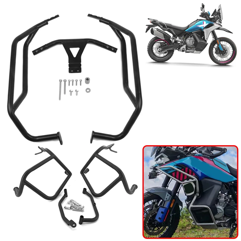 

Fit For CFMOTO 800MTX 800MT-X 800 MTX 2023 2024 2025 Motorcycle Parts Crash Tank Bars Engine Guard Bumper Stunt Cage Protector