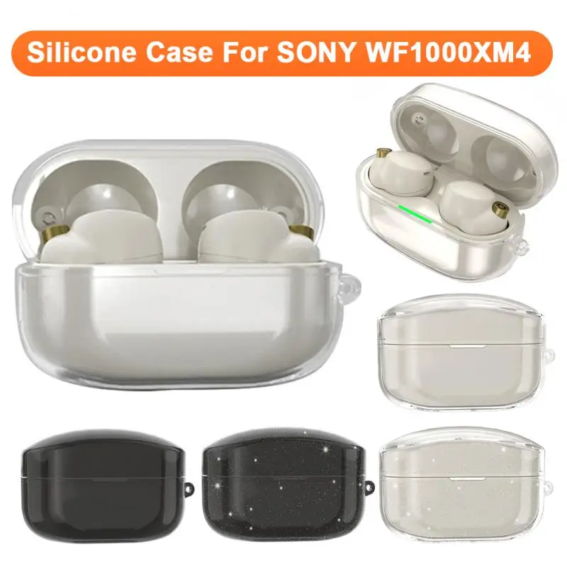 Bluetooth Earphone Case For SONY WF1000XM4 Silicone Protective CaseShell Charging Box Cover For SONY WF1000XM4 Accessories