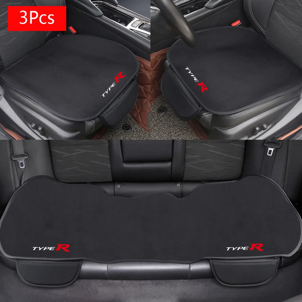 3Pc Auto anteriore sedile posteriore cuscino flanella copertura accessori interni Auto per Honda Civic tipo R Accord 8 FK8 tipo S