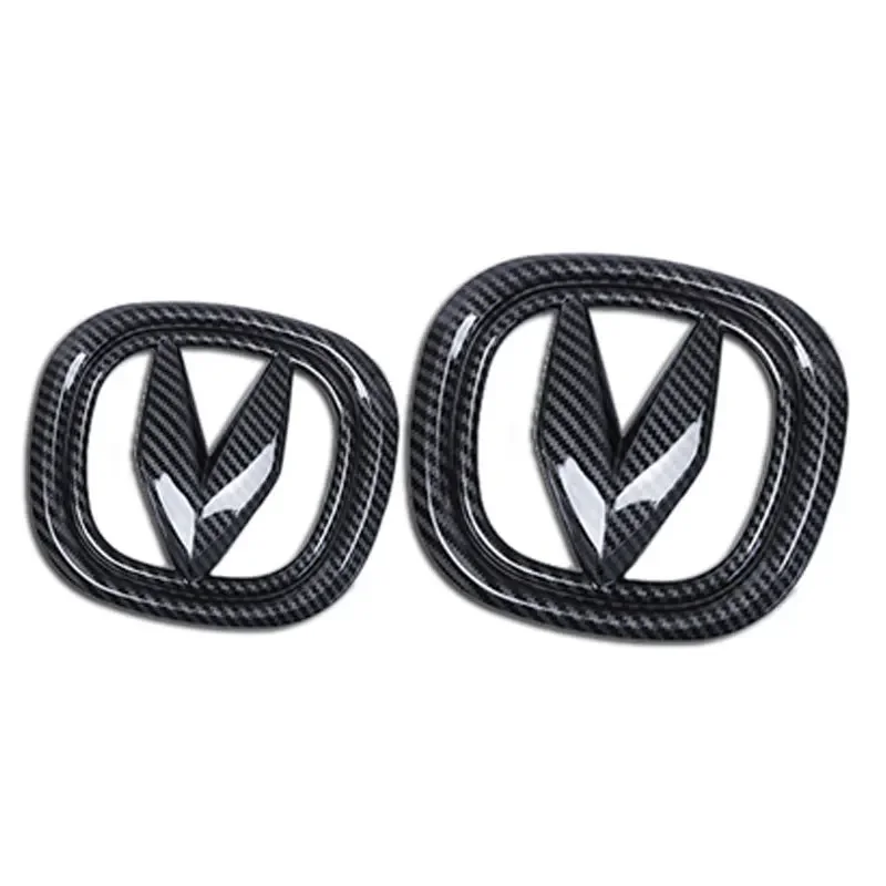 

Наклейка с логотипом автомобиля для модификации эмблемы Changan CS55 Plus 2022, черный/углеродный цвет