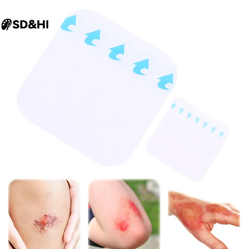 

1 лист, медицинский прозрачный гидроколлоидный клей, повязка на рану, тонкая лечебная подушечка, пластырь на рану, пластырь от прыщей, размер 5*5 см, 10*10 см