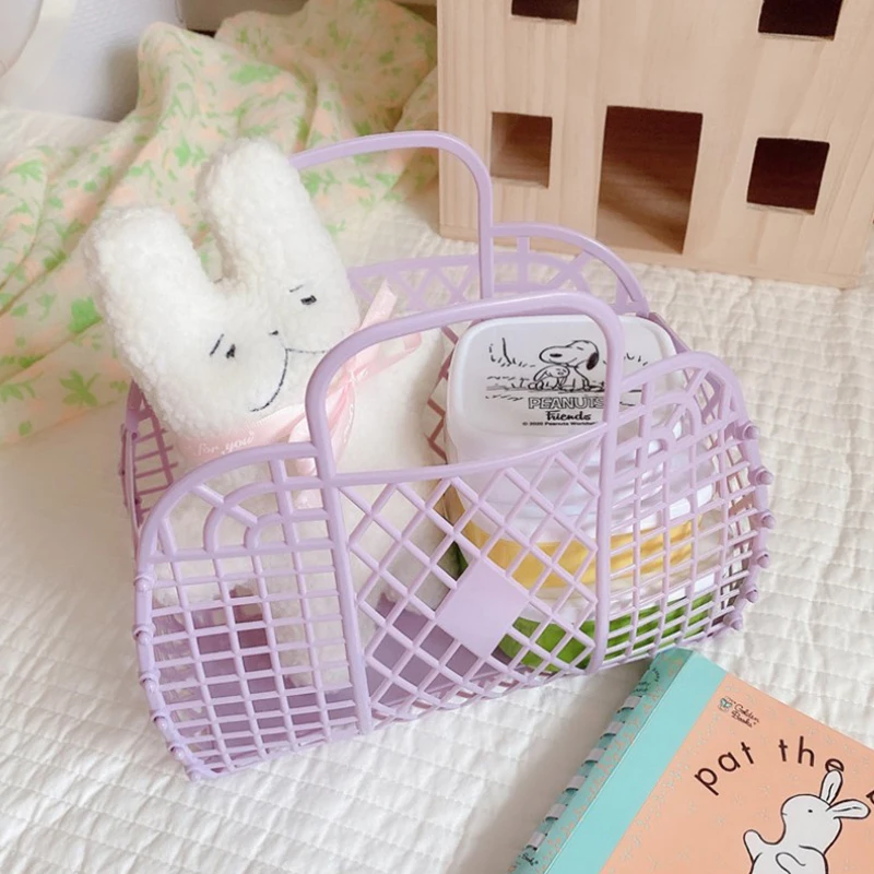 Mir de douche en plastique avec poignées amovibles, panier de bain creux, panier de rangement de lavage, panier à provisions, organisation de la maison