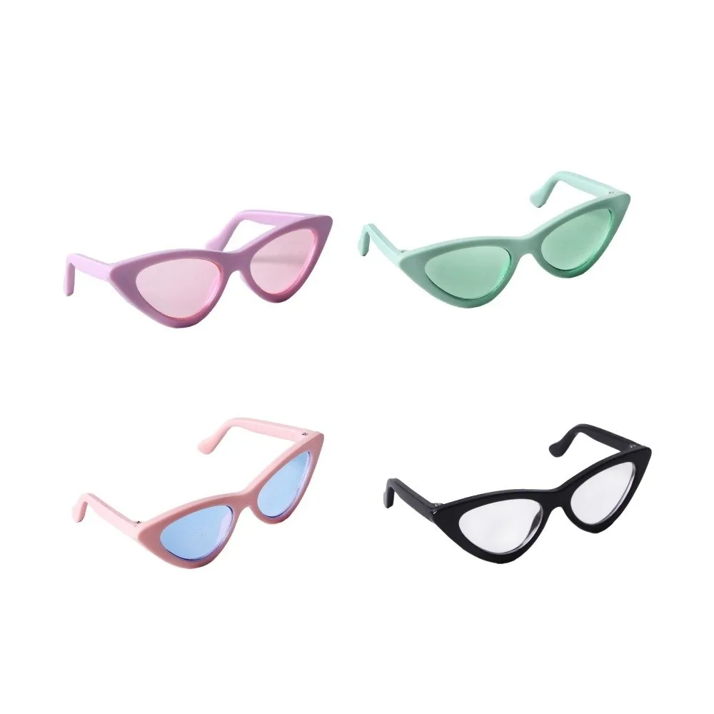 Triangular Cateye Pet Sunglasses Multiple Bright Colors Lightweight Pet Eyewear Novelty Funny Pet Photo Prop