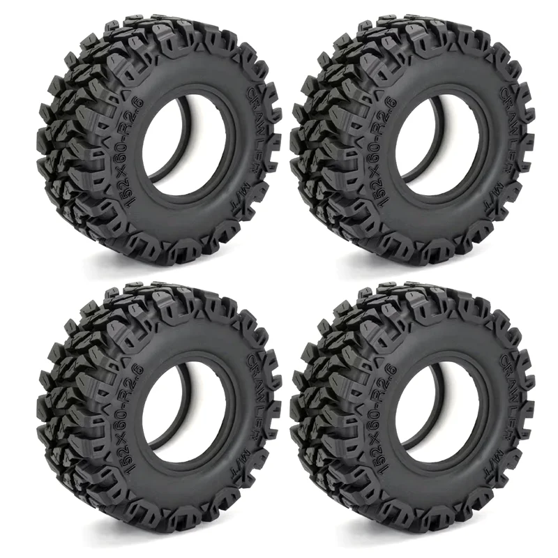 

4PCS 2.6-inch Rubber Tire 152 X 60mm Wheel for 1/8 RC Crawler Car UT4 Tiger Shark RBX10 MK07 Thunder God KM4 Crossrc Yikong