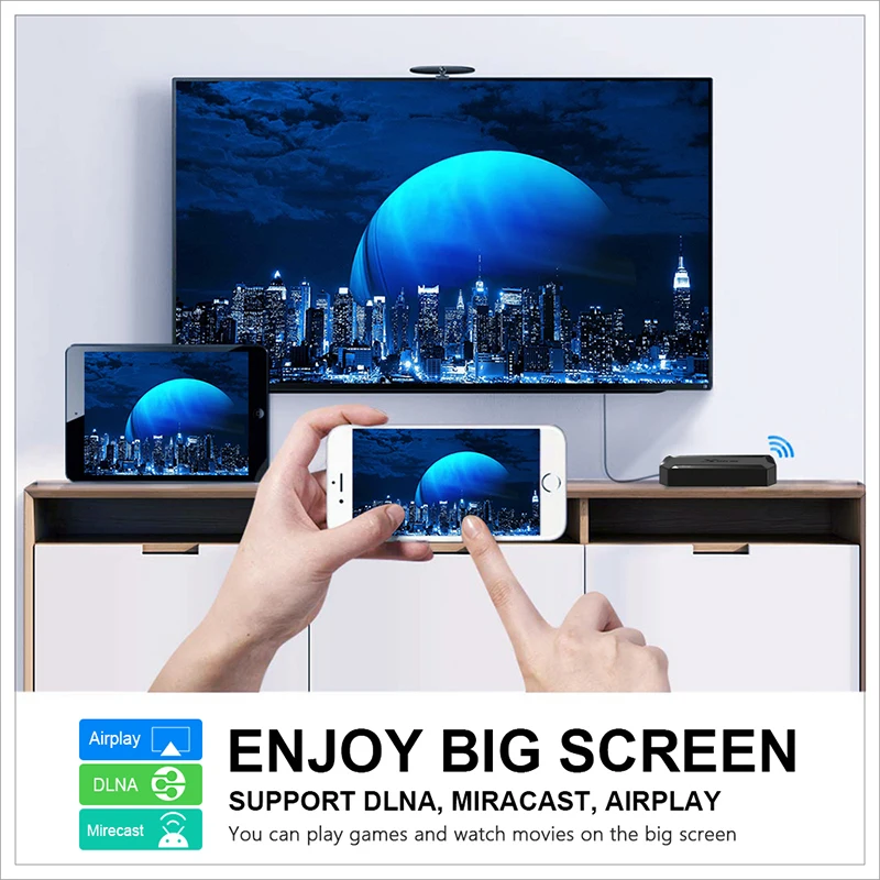 X96Q Media Player 4GB 64GB Android 10.0 TV Box Allwinner H313 Quad Core 4K 2.4G Wifi 1GB 8GB Set Top Box