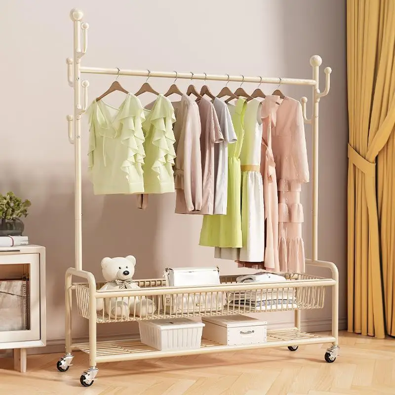 portable-wardrobe-stand-simple-design-indoor-luxury-clothes-drying-rack-mobile-bedroom-coat-hanger-beige-white-grey-black